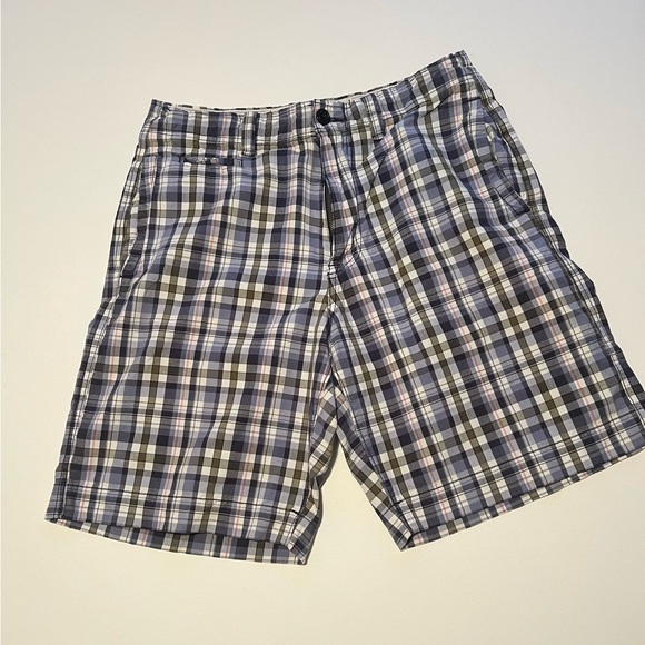EUC Men's American Eagle Plaid Casual Flat Front Shorts 32x10" Inseam‎ (B5) - Picture 2 of 7